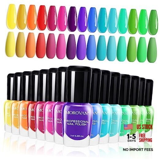 Bright Color 0.27oz Air Quick Dry Nail A1-Vibrant Rainbow