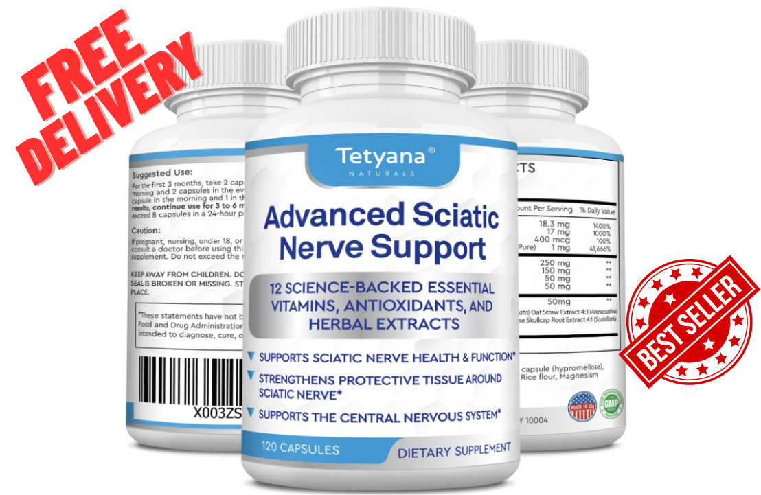 Advanced Sciatic Nerve Support 12-in-1 | Alpha Lipoic Acid & Benfotiamine 120ct