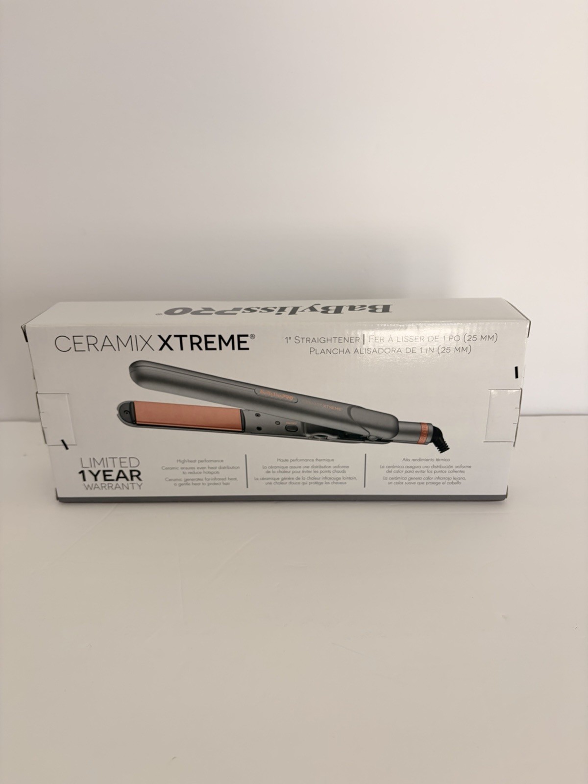 NEW BaBylissPRO Ceramix Xtreme 1″ Ceramic Flat Iron – Pro Hair Straightener