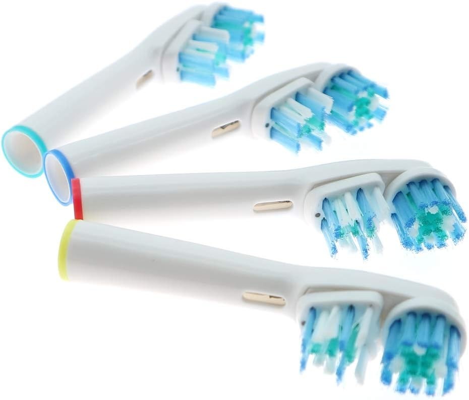 8 Pack Dual Clean Replacement Brush Heads for Oral-B Braun Electric Toothbrush