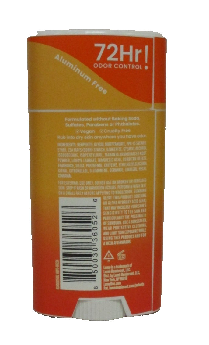 Lume Whole Body Deodorant Smooth Solid Stick 2.6 Ounce