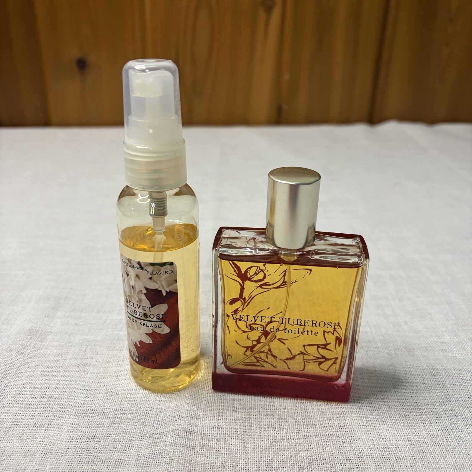 Bath & Body Works Velvet Tuberose 1.7oz & 2oz Spray Eau de Toilette Discontinued