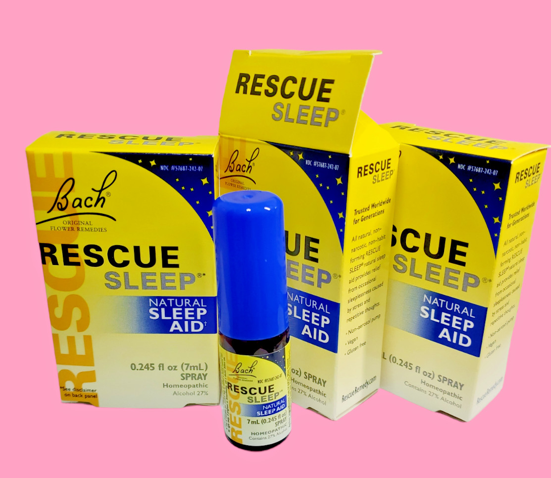 3 bottles ( 7 ml Each) Bach RESCUE REMEDY SLEEP Spray, 3 pack Exp. 2028