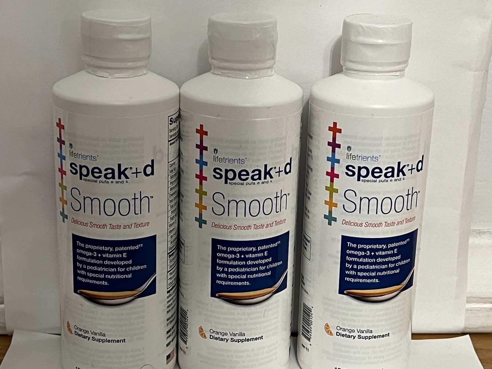 3 Bottles For $240 Lifetrients Speak+D Smooth Orange Vanilla 15.2 oz Exp 01/2026