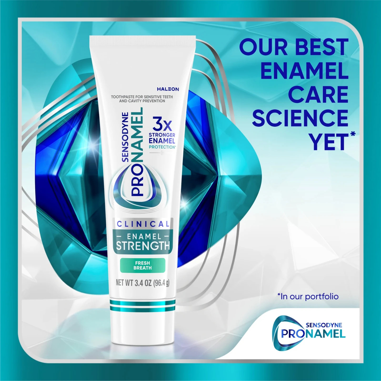 2 Pack Sensodyne Pronamel Clinical Enamel Strength Toothpaste 3.4oz New Sealed