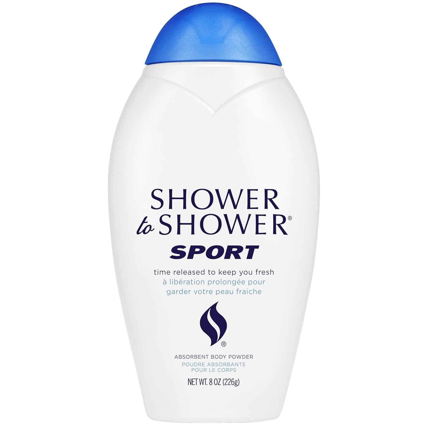 Shower to Shower Sport Body Powder for Men & Women, Talc Free, Sweat Absorbing,