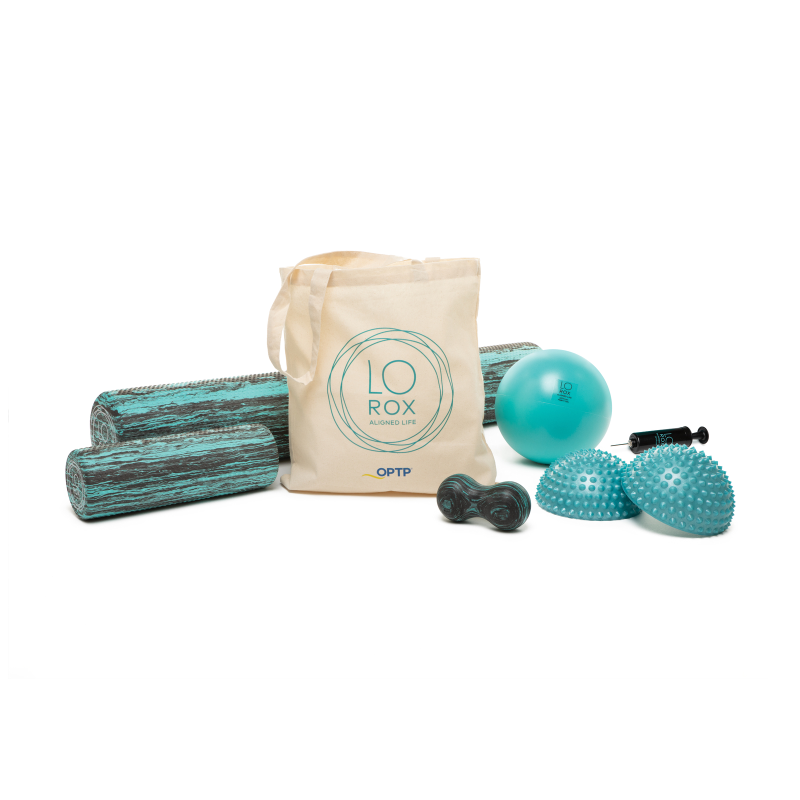 OPTP LO ROX Aligned Life Set – Core Strengthening and Self-Massage Products