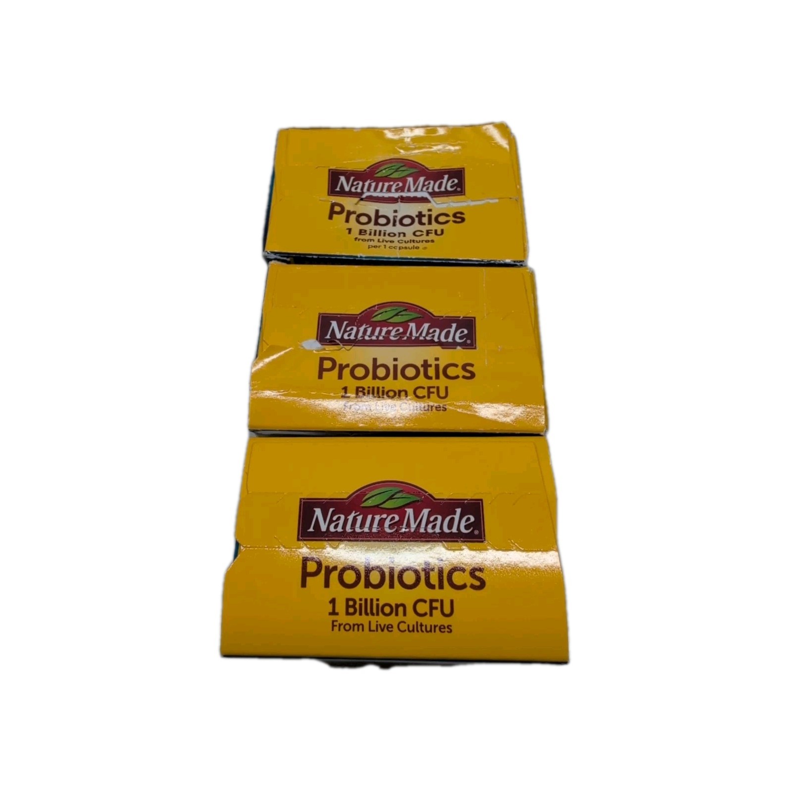 (3) Nature Made Probiotics 1 Billion CFU Live Cultures 30 Capsules Ea 11/2026+