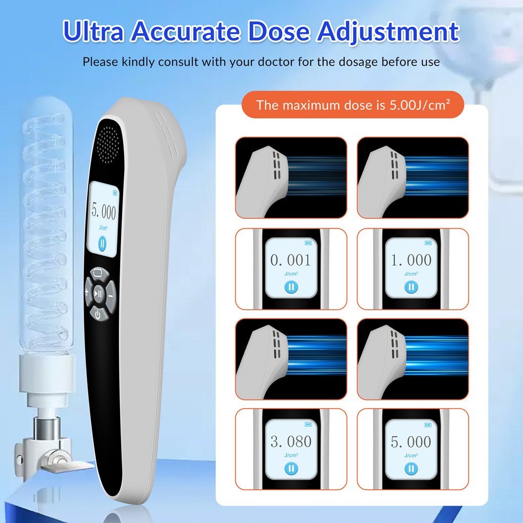 308nm Narrowband UVB Light Device 9 Diodes 55mW/cm2 Handheld Home Skin Care Use