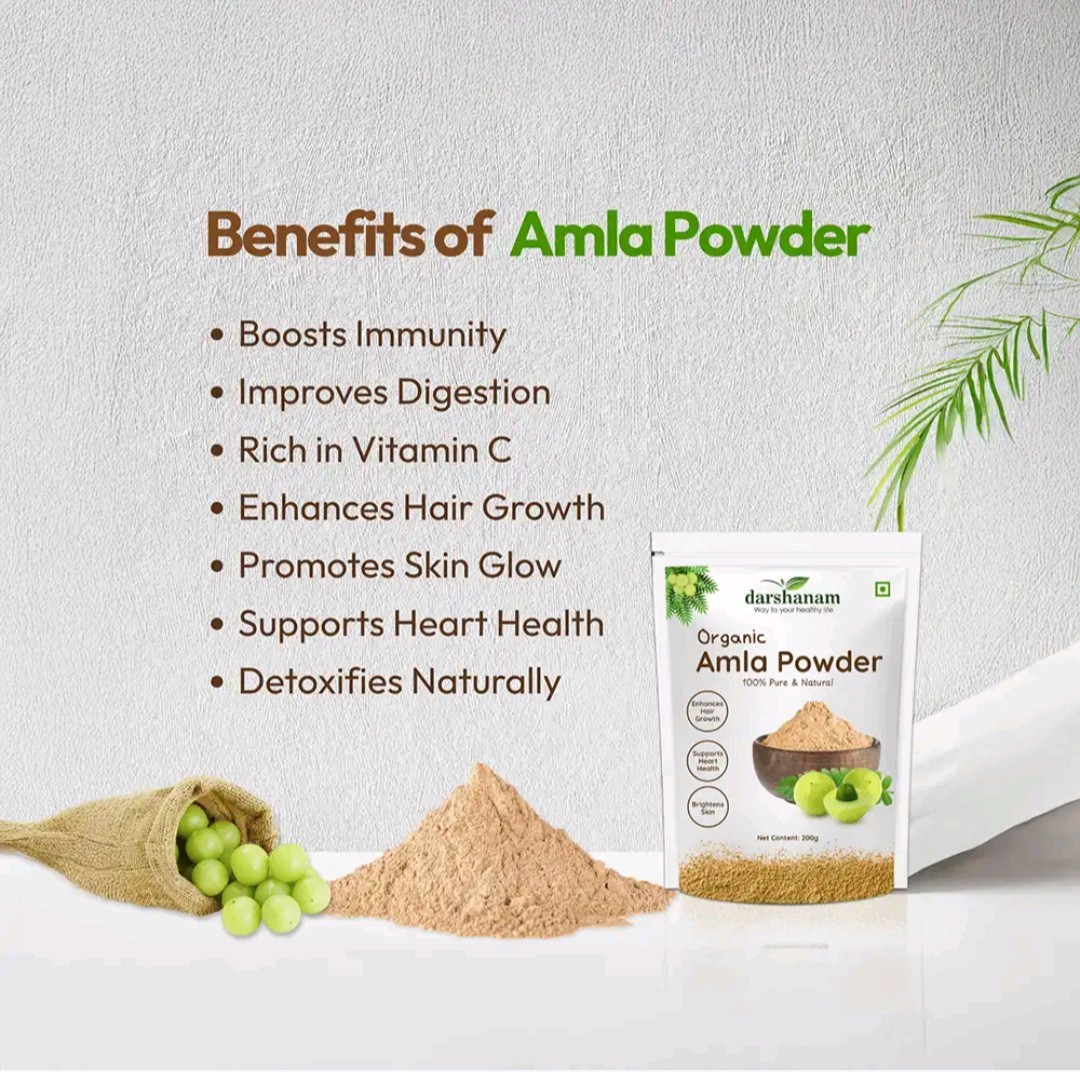 100% Premium Amla Powder 200g | No Fillers | Premium Quality |