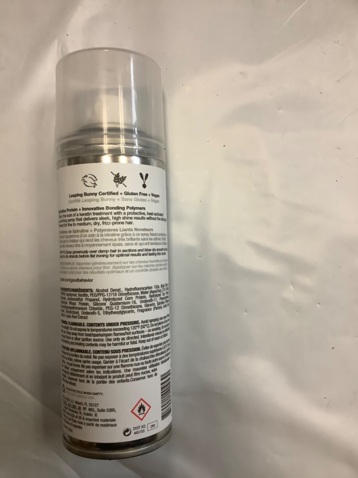 IGK Good Behavior Spirulina Protein Smoothing Spray 5.6 Oz 186 mL Full Size