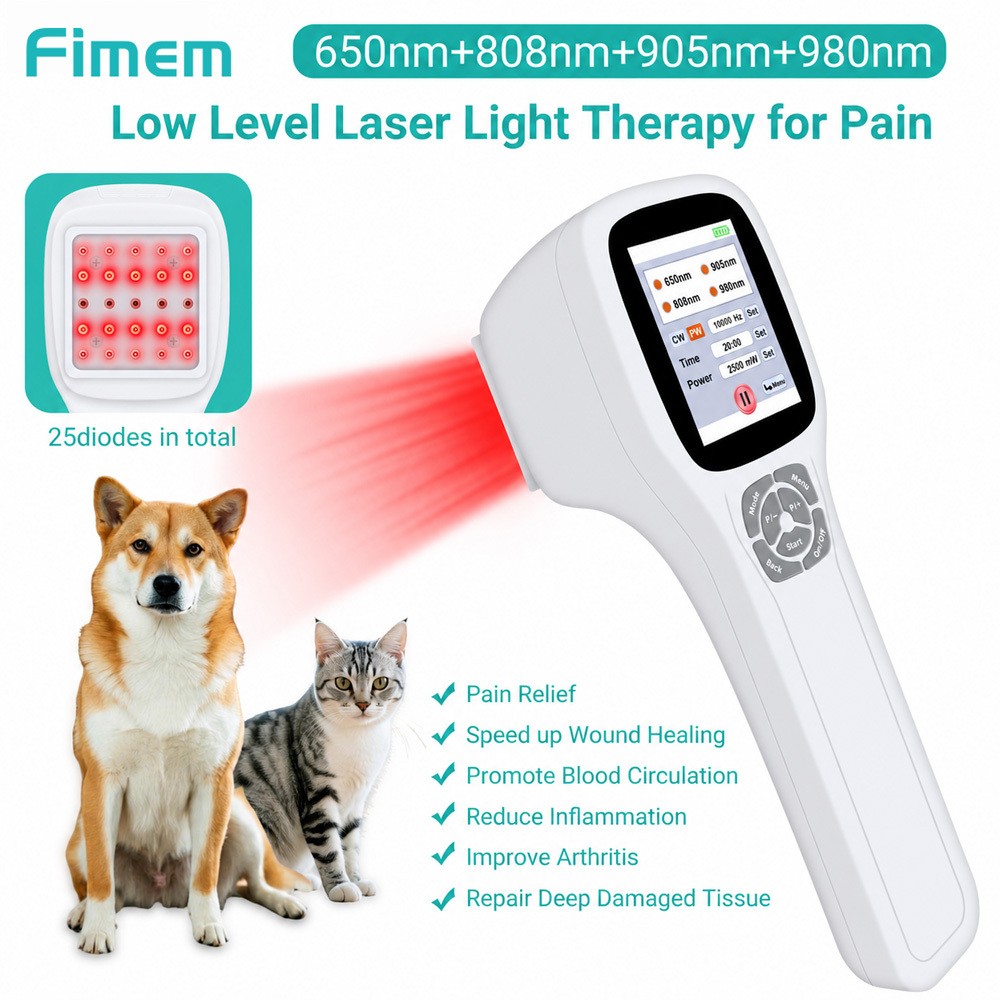 2.5W Class 4 Red &Infrared Light Laser for Pain Relief Therapy for Dog Cat Horse
