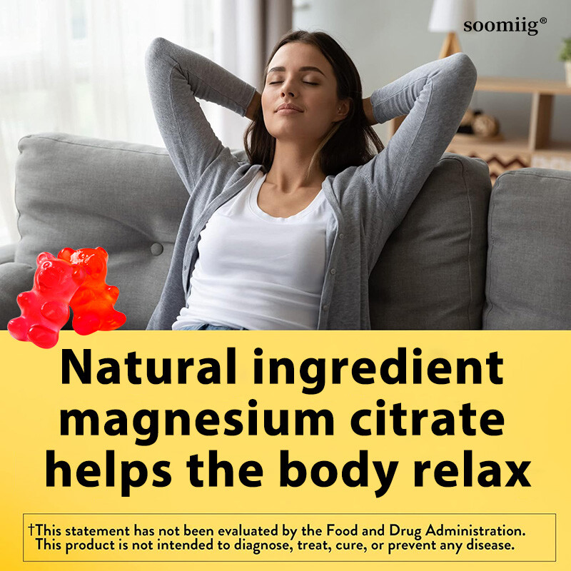 Magnesium GUMMIES HIGH ABSORPTION Citrate 200 mg per serving