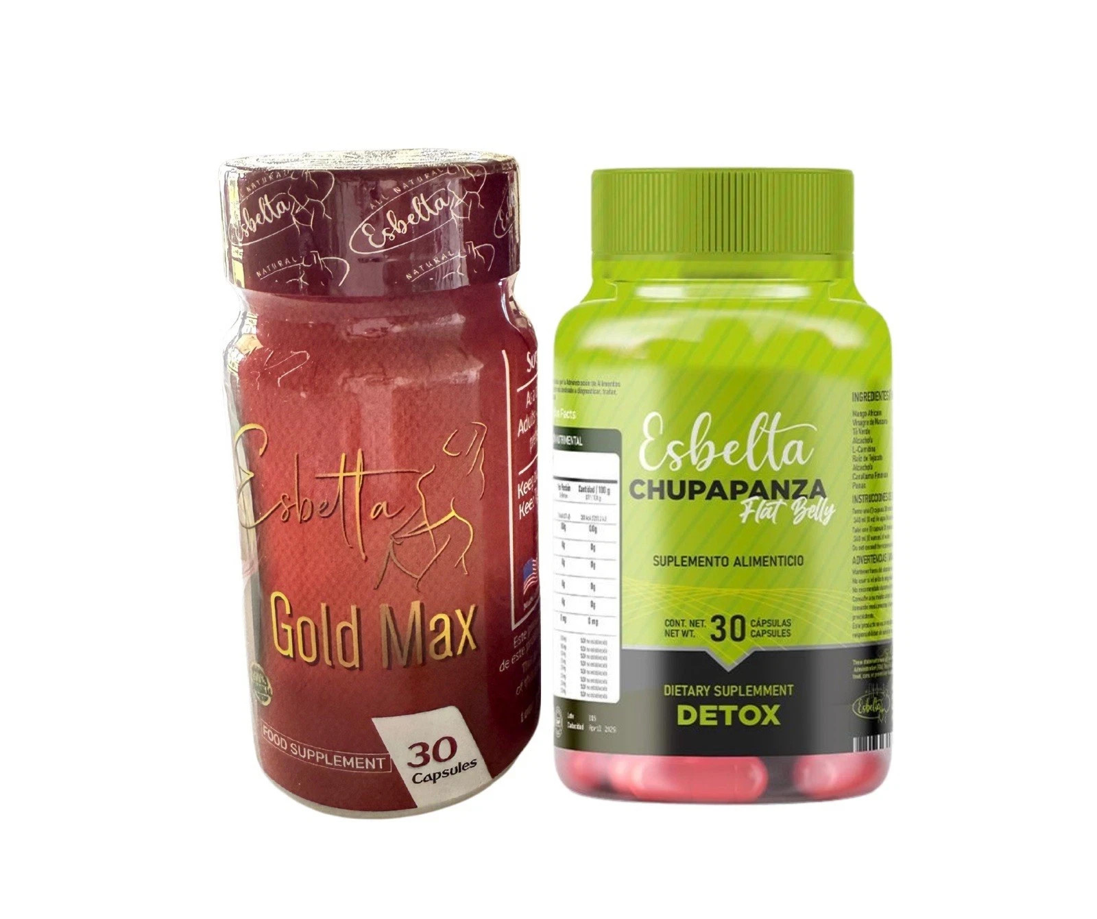 Esbelta Gold Max combo with Esbelta Flat Belly Detox