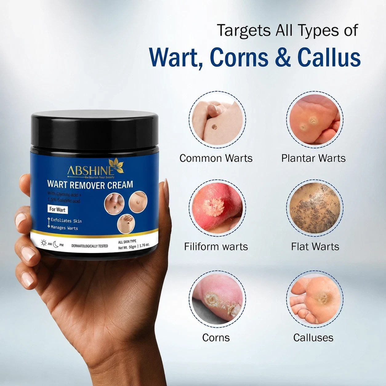 Genital Wart Removal Treatment Cream free packaging included 50 Gram (1.76 oz)