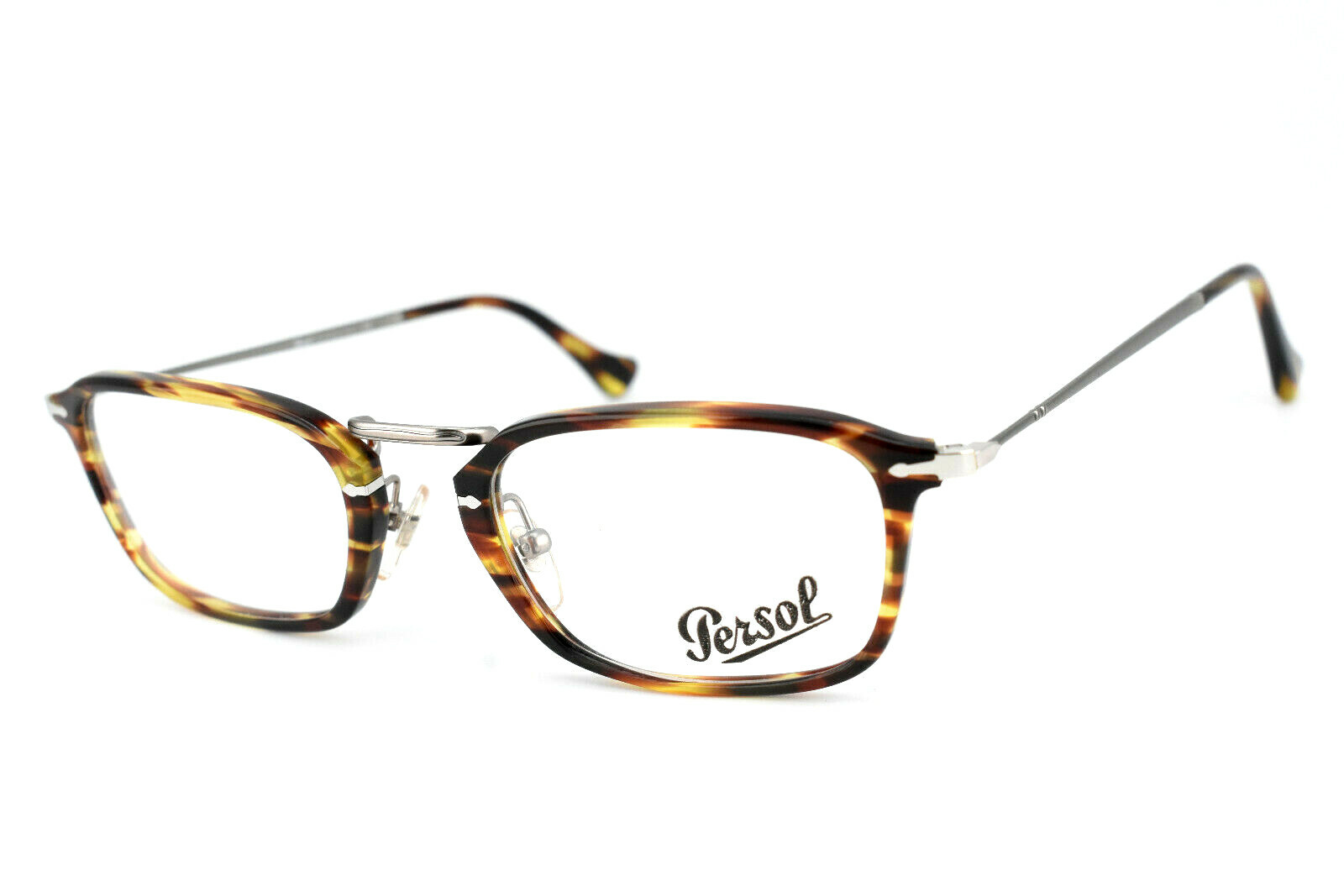 Pesrol Eyeglasses Frame 3044-V 938 Tortoise Gray Men Women 52[]21 140 #3554