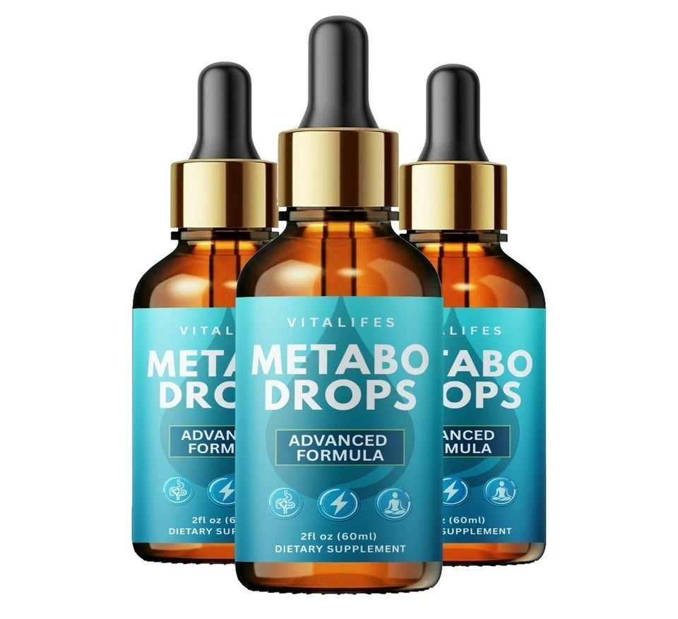 3 Pack – Metabo Liquid Drops Metabolism & Weight Fat Loss Support Formula (2 fl