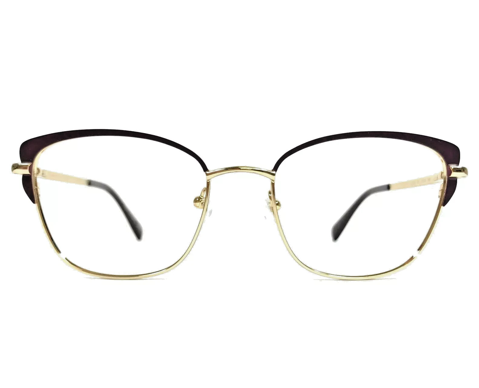 LONGCHAMP LO2108 602 DARK PURPLE GOLD EYEGLASSES 53-18-140 AUTHENTIC