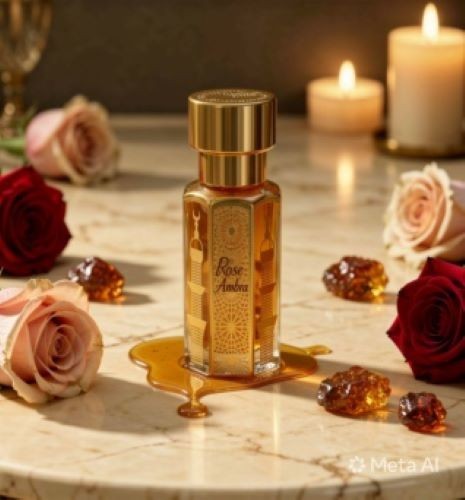 Rose Ambra Amber Rose Attar Perfume Oil 100ml Alcohol Free Halal Fragrance