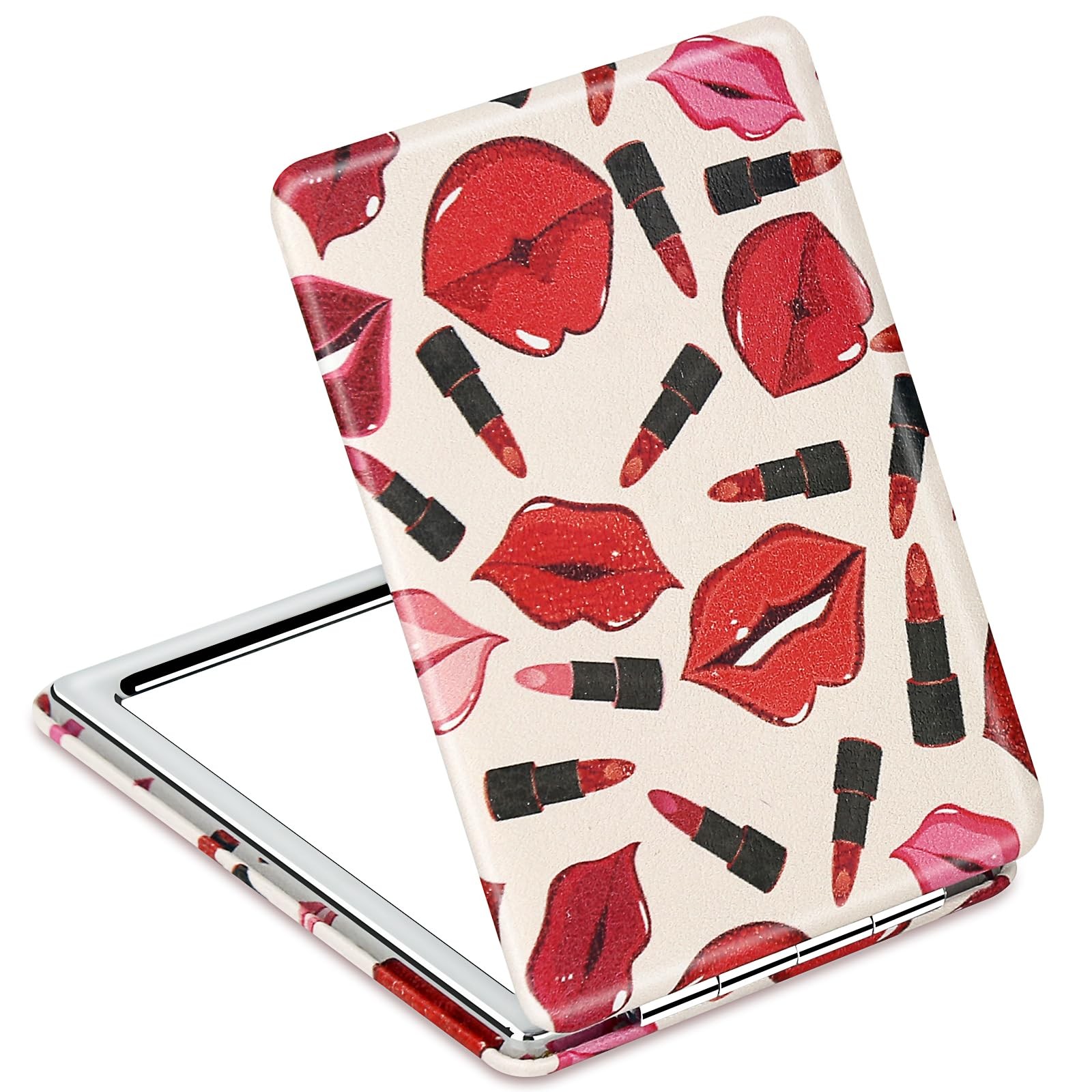 YTLX Quality Vanity Compact Makeup Mirror for Girls Women, Stylish Slim Travel