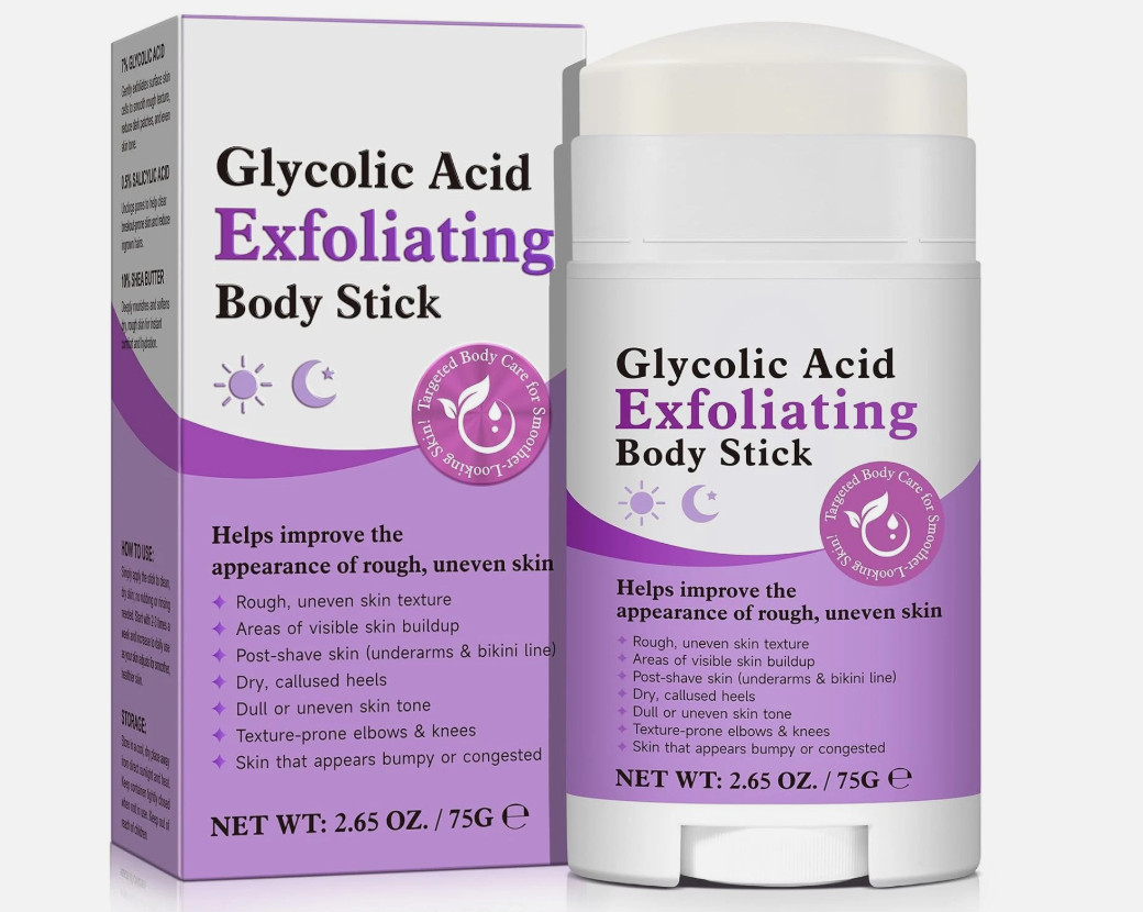 Glycolic Acid Exfoliating Body Stick with 7% AHA & 0.5% BHA – Solid Body Exfolia