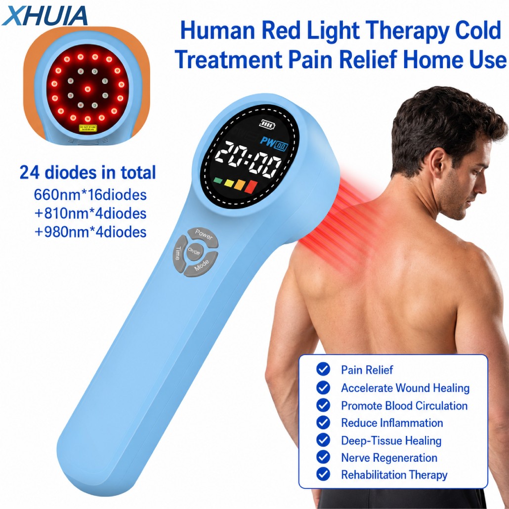 1760mW Cold Laser Therapy Device 660nm 810nm 980nm for Muscle Pain,Sport Injures