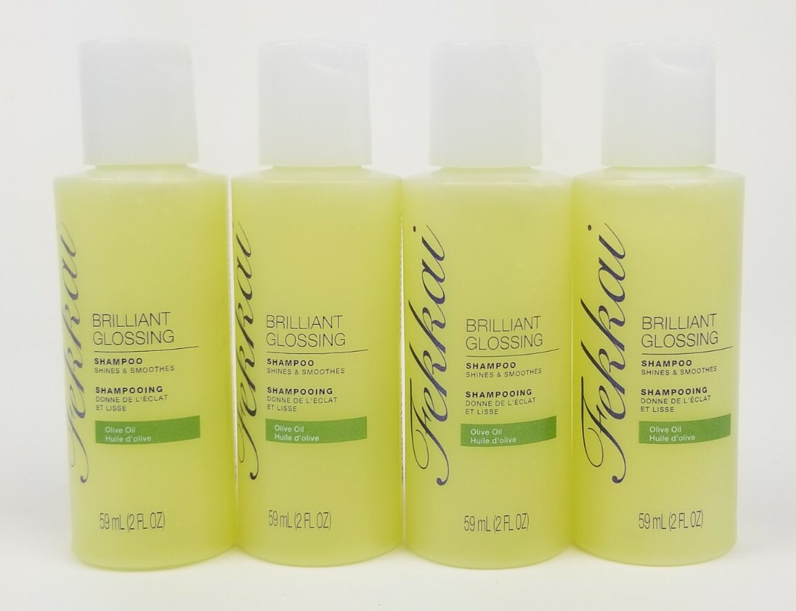 Fekkai Brilliant Glossing Shampoo, Olive oil, 4 x 2oz Total 8 Ounces