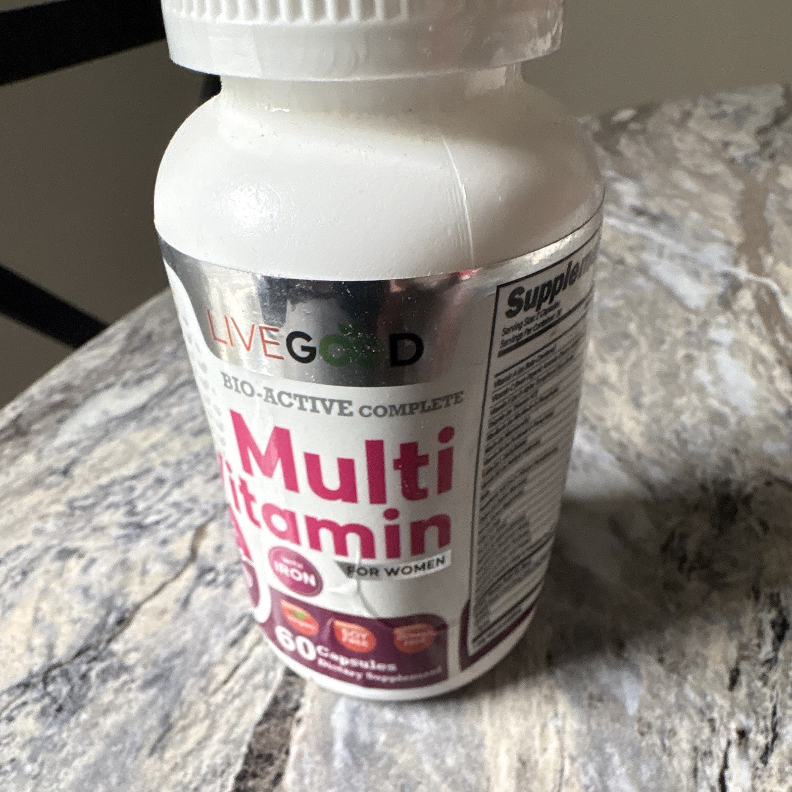 LiveGood Bio-Active Complete Multivitamin for Women Capsules 60 Count Wellness