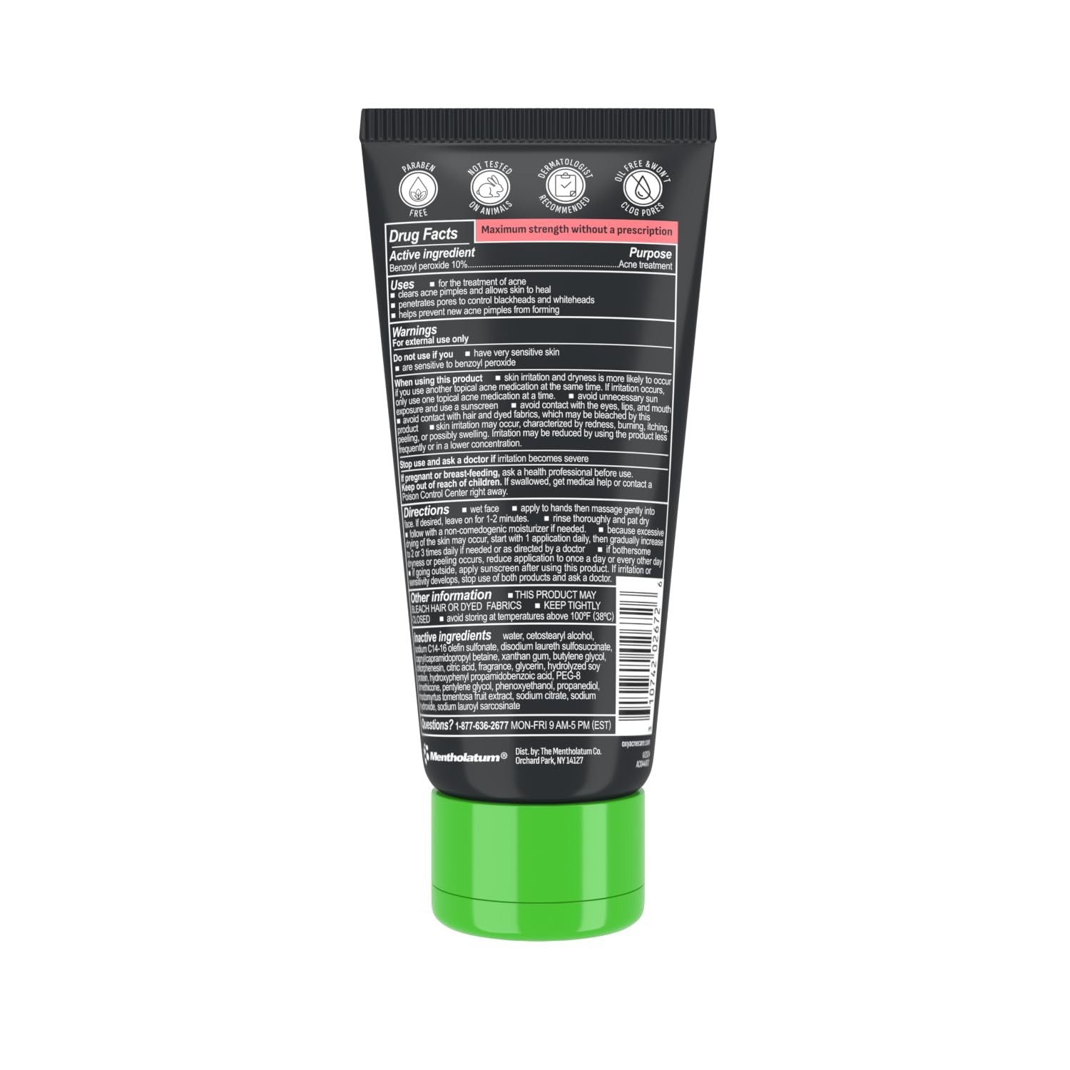 Oxy Maximum Strength Face Wash.