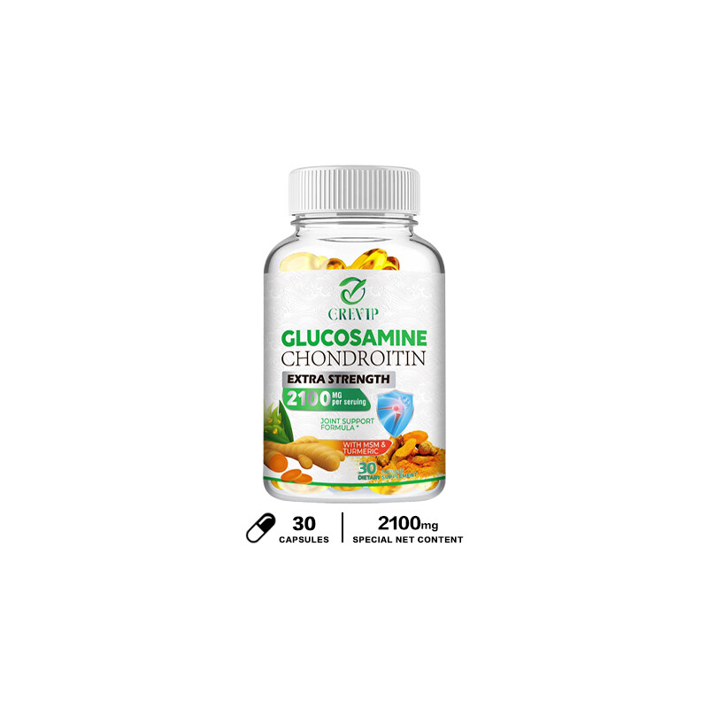Glucosamine Chondroitin 2100mg – Turmeric, MSM – Triple Strength Joint Support