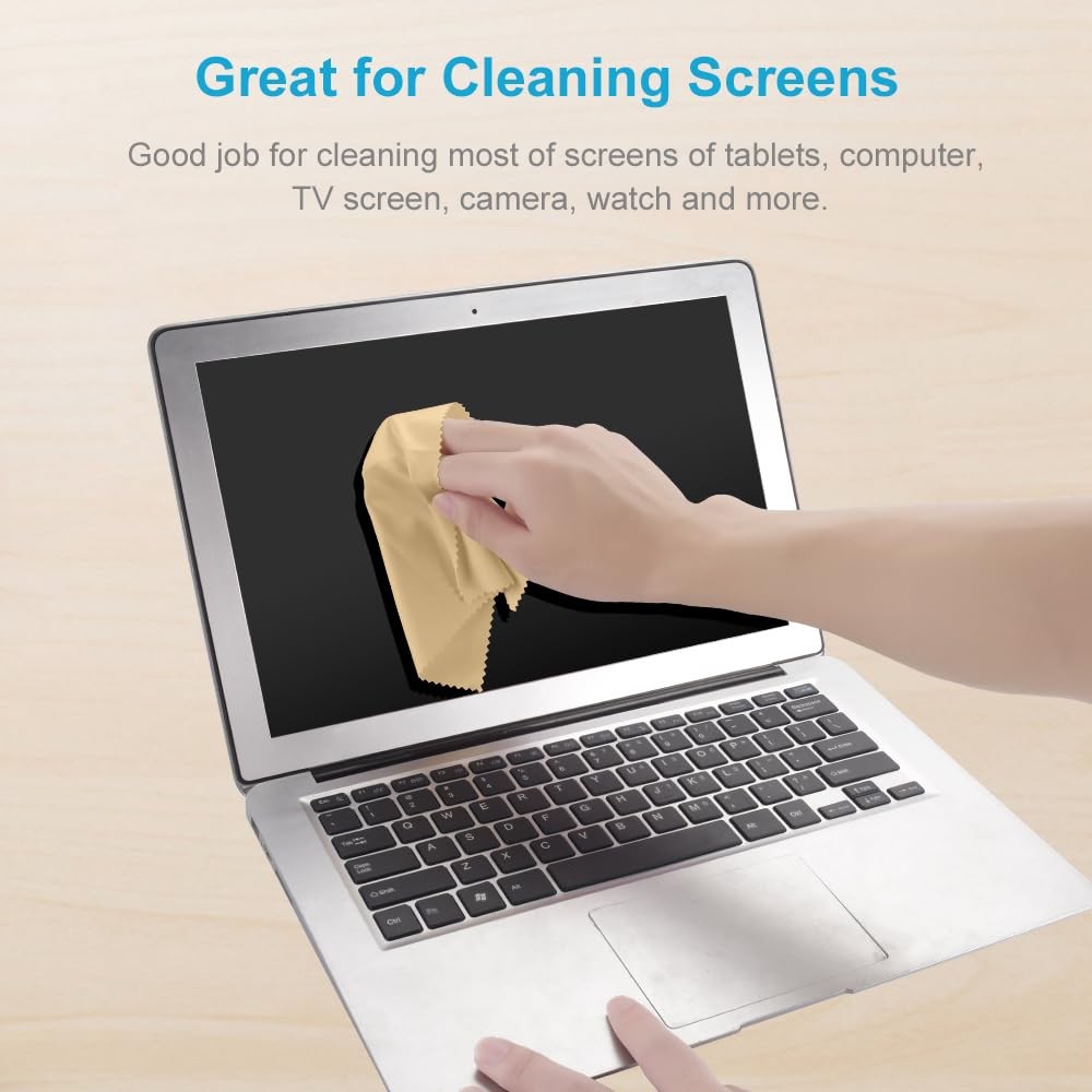 8 PCS Eyeglass Microfiber Cleaning Cloth for Glasses, 6 x7 in Cleaner | Premium