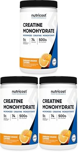 Nutricost Creatine Monohydrate Micronized Powder 500G, 100 Servings | 5000mg