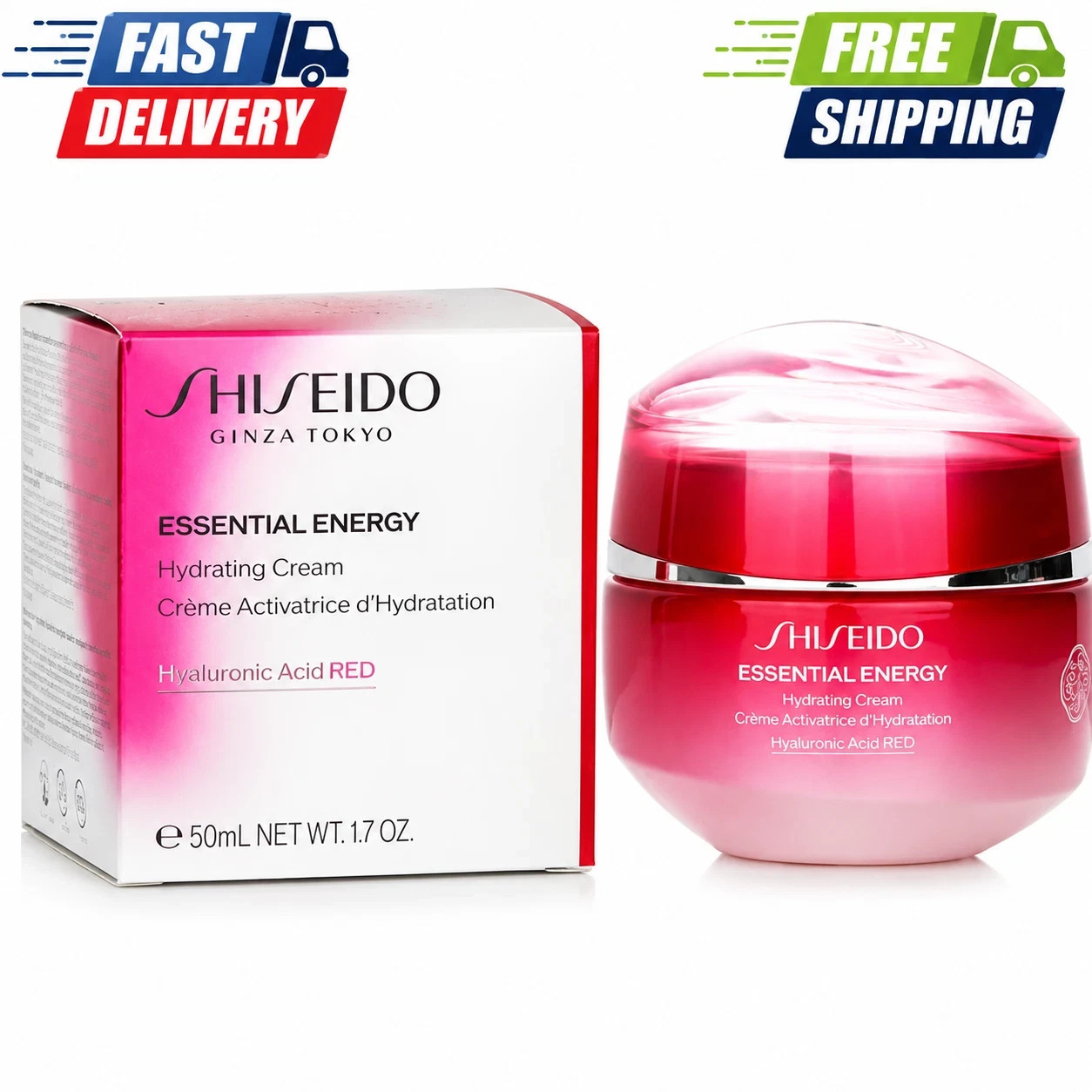 SHISEIDO ESSENTIAL ENERGY Hydrating DAY NIGHT Cream Hyaluronic 50ml Future