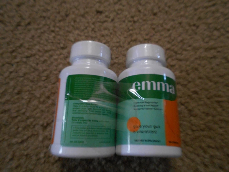 2Emma 120 Capsule Improve Energy Digestive Gut Health Boost Metabolism Gas 2pack