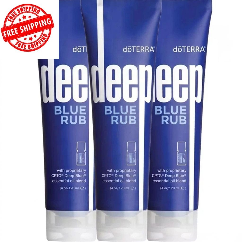 3 PACK DoTERRA Deep Blue doterra Rub Body Cream – 4 oz U.S. Stock EXP:09/2028