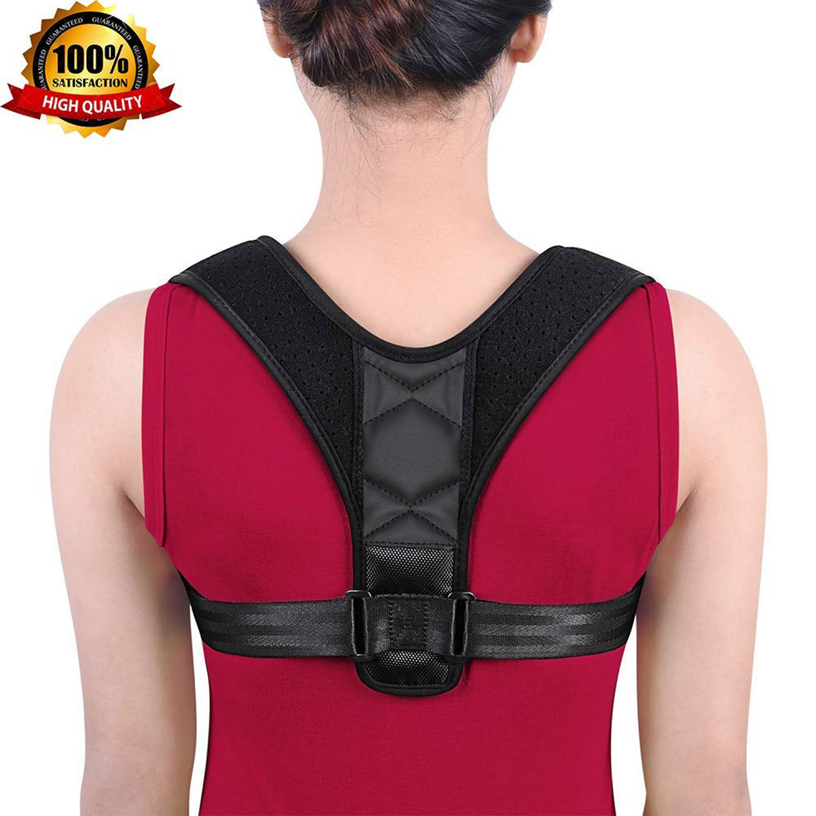 NEW for Women & Men Adjustable Posture Brace Corrector for Fix Upper Back Pain