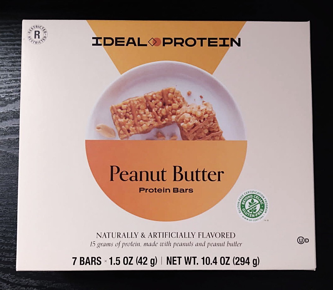 Ideal Protein Peanut Butter Protein Bars 1 Box (7 Servings) BB 09/26 FREE SHIP