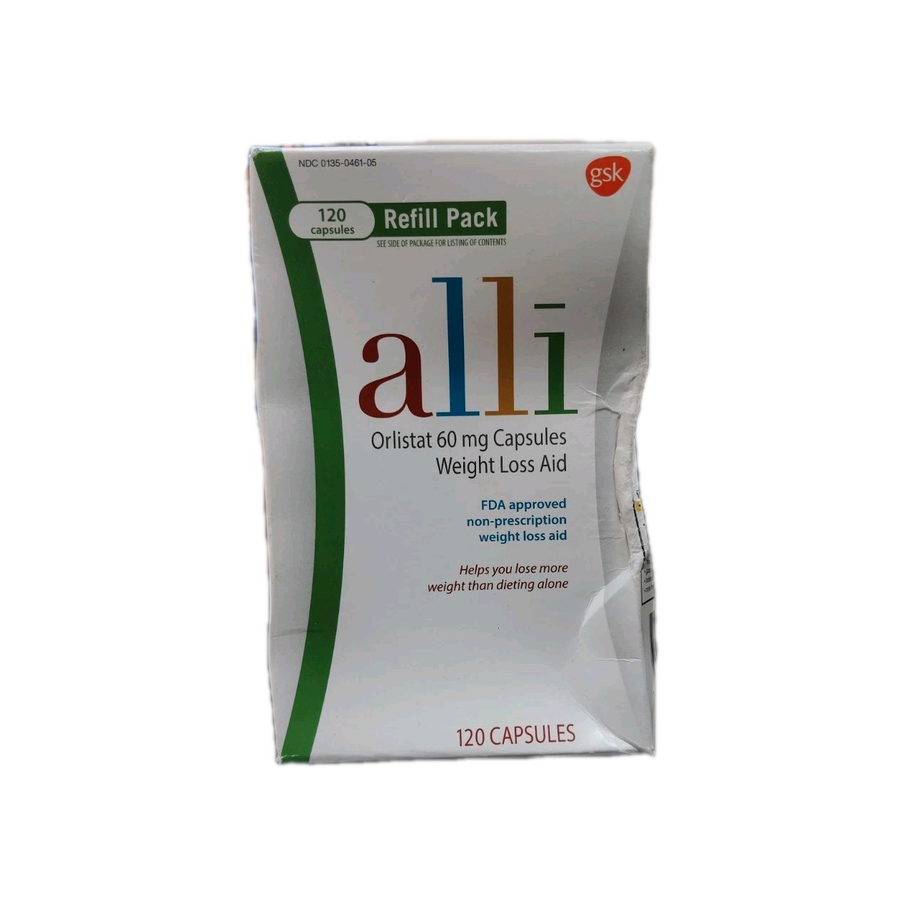 Alli Orlistat 60mg Weight Loss Aid Refill Pack 120 Capsules 10/2027