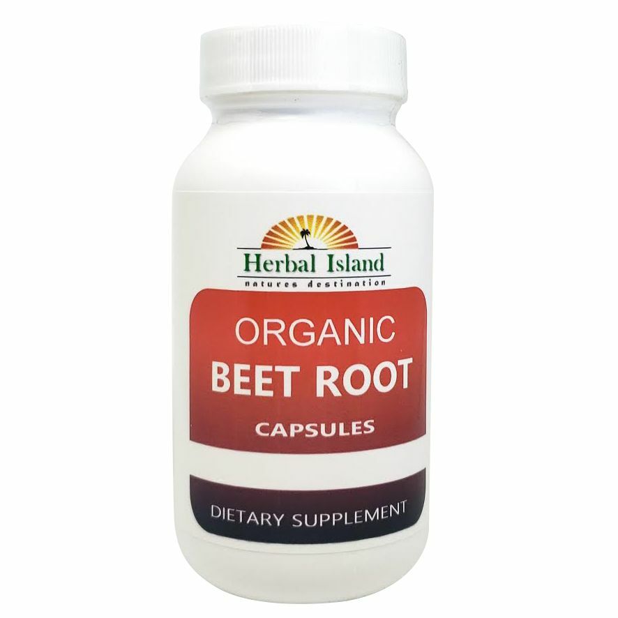Organic Beet Root Powder Capsules – 120 Count – 500mg Each – Beta vulgaris