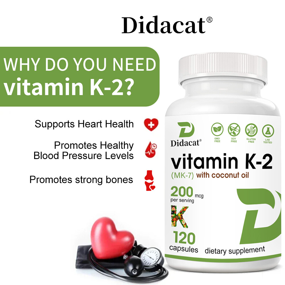 Vitamin K2 (MK-7) 200mcg,Bone, Joint, & Immune Support,Cardiovascular Health