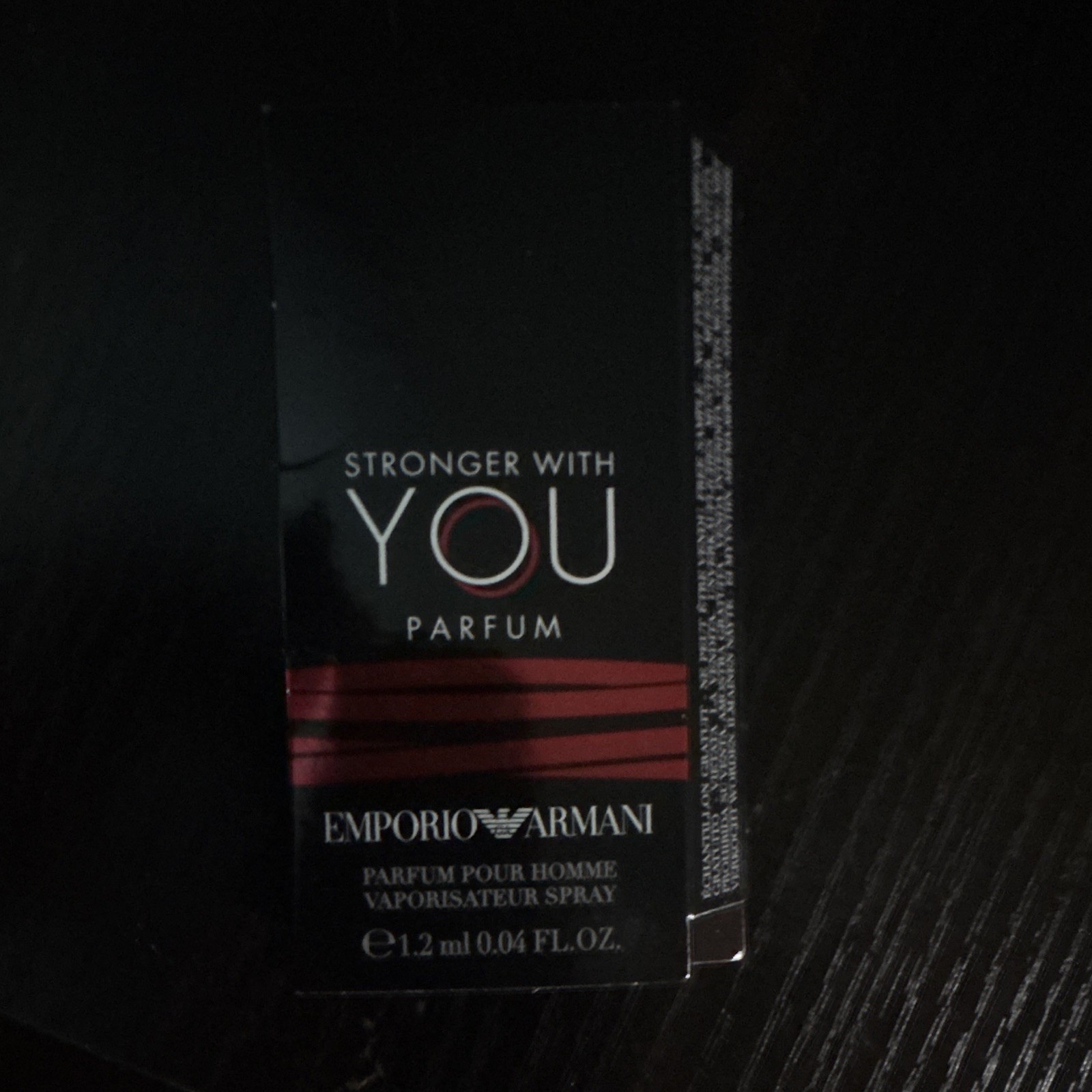 Emporio Armani Stronger With You Parfum For Men Spray Sample 0.04 fl oz