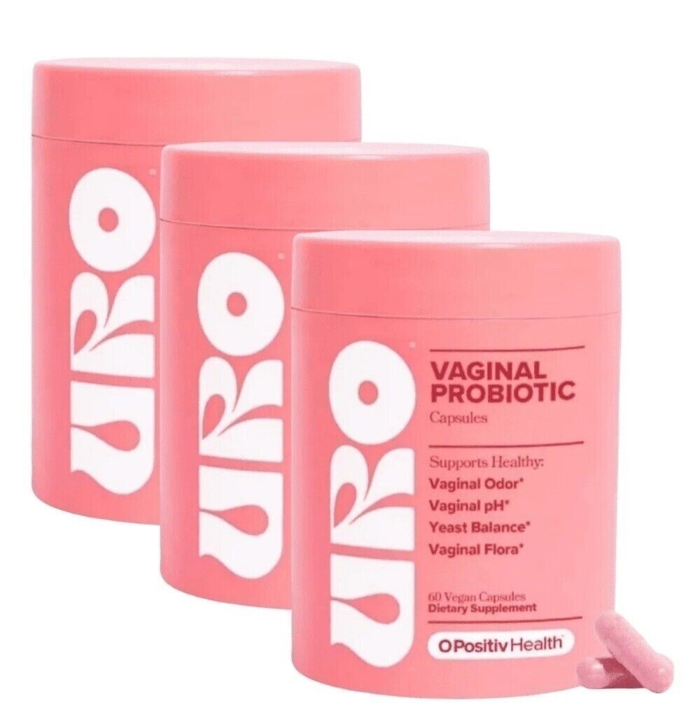 1-3PACK URO O Positiv Vaginal Probiotics for Women pH Balance w/ Prebiotic 60pcs