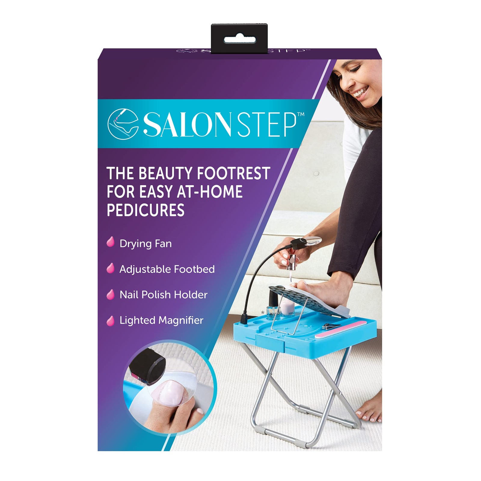 The Beauty Footrest for Easy at-Home Pedicures, Treat Your Feet, No More Bend…
