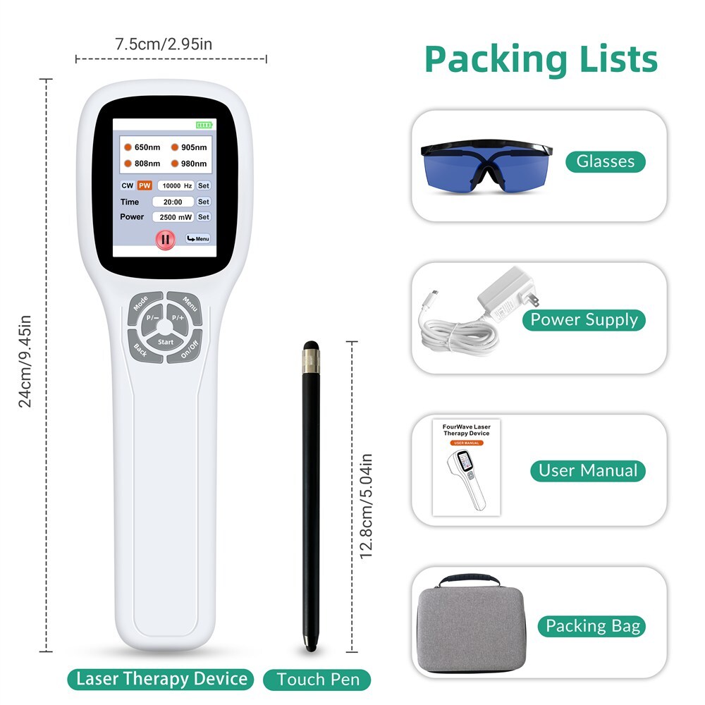 650nm 808nm 905nm 980nm Cold Laser Treatment for Muscle Joint Body Pain Relief