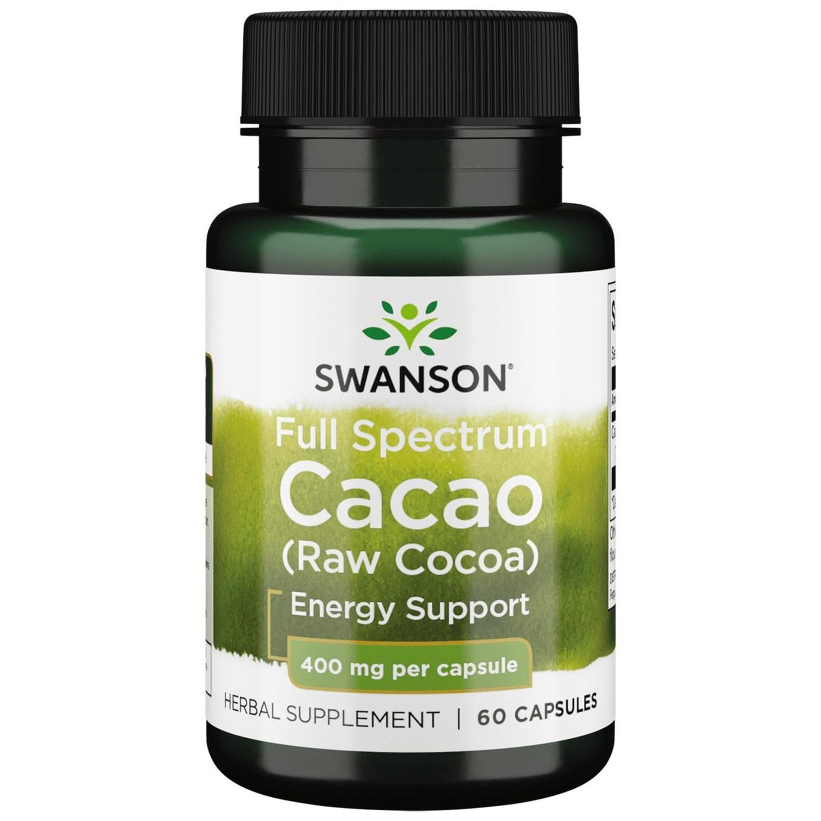 Swanson Full Spectrum Cacao (Raw Cocoa) – Herbal 60 Count (Pack of 1)