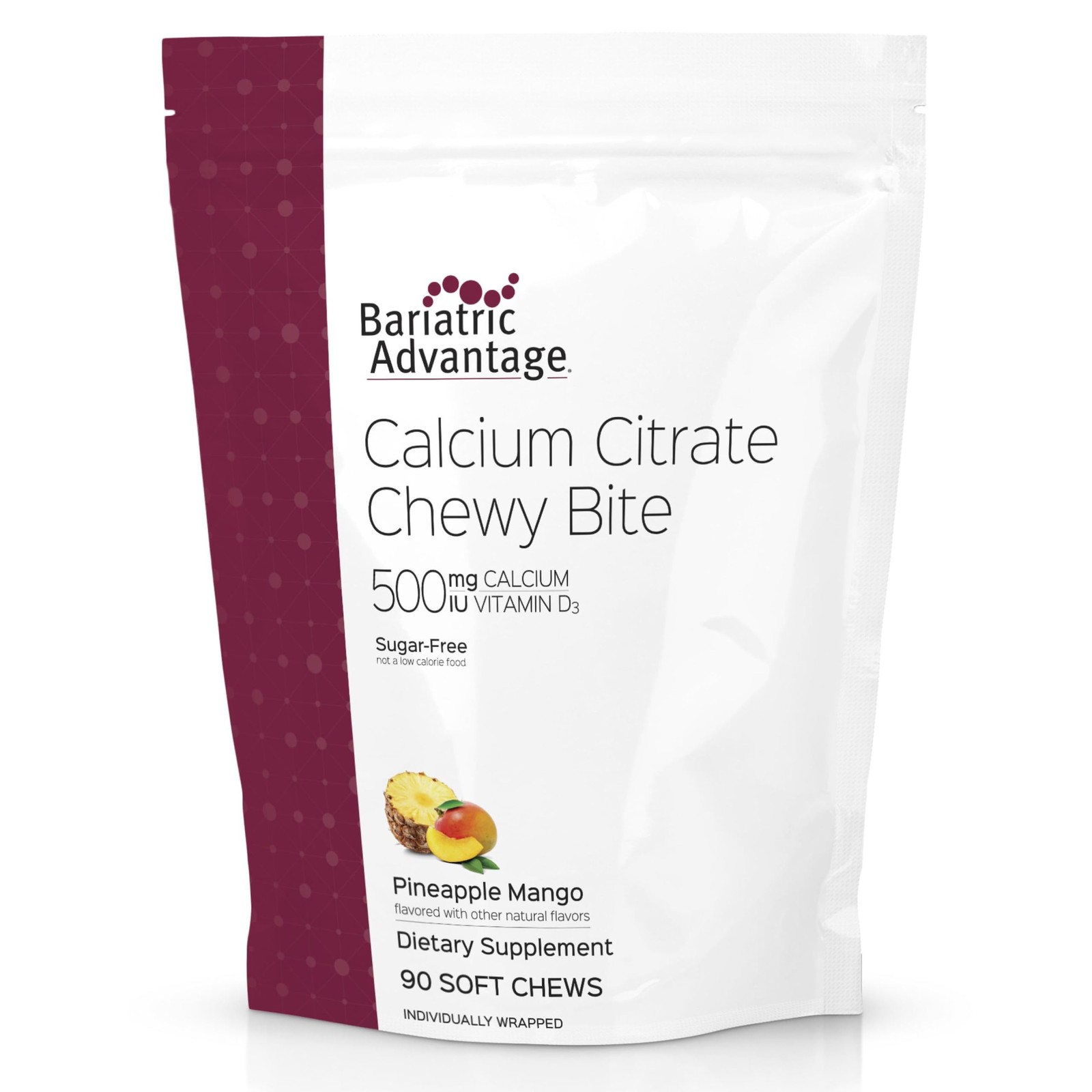 Bariatric Advantage Calcium Citrate Chewy Bites 500 mg – Highly Absorbable D…