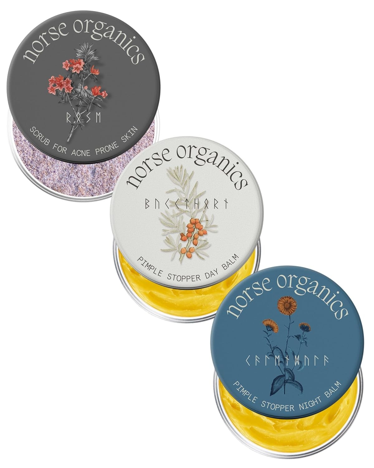 3-Step Acne Kit for Fast Results with Arctic Herbs & Beeswax