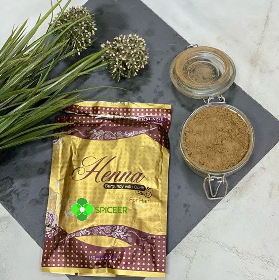 Hemani Henna Burgundy With Oudh 150g – Free Shipping