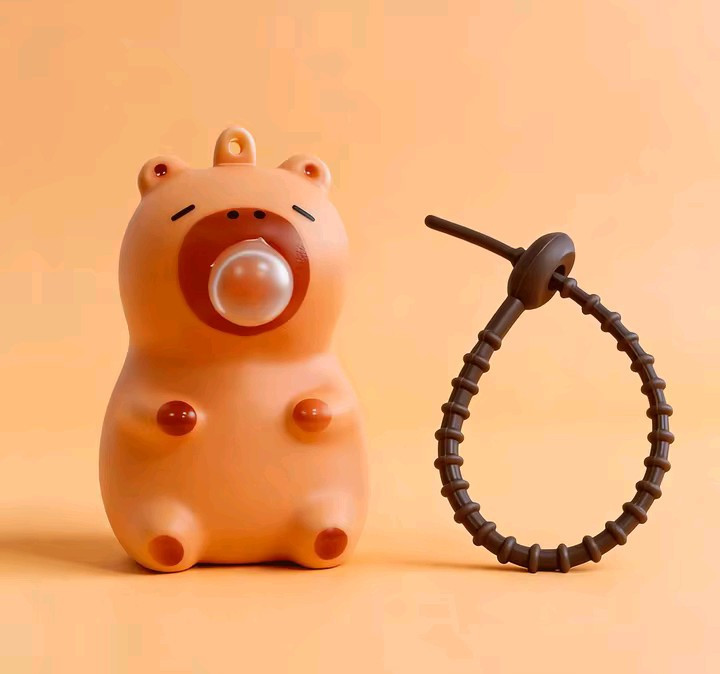 1 Pc BUBBLE Capybara Squishy Bubble Keychain Stress Relief Squeeze Toy Pendant