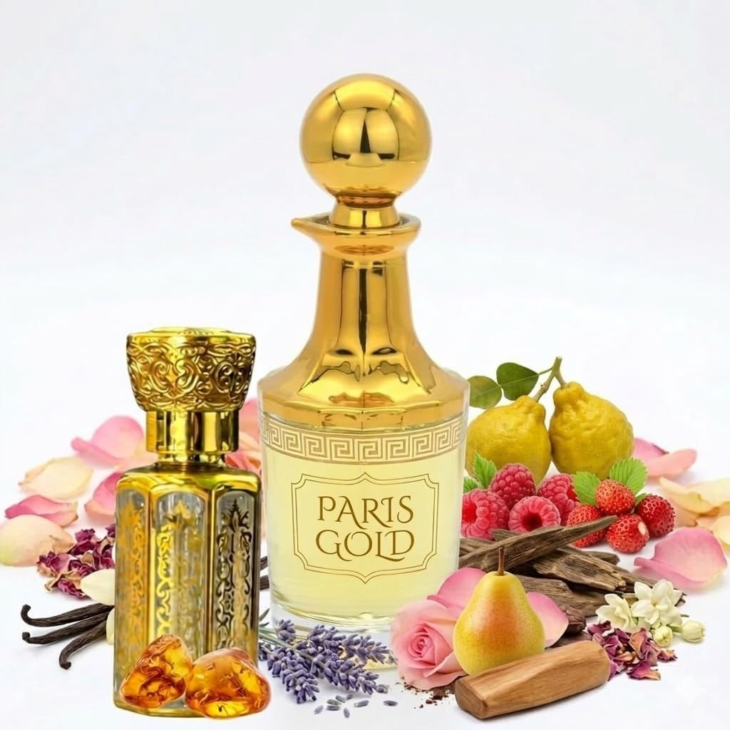 Paris Attar, Long Lasting Perfume Oil for Women, Alcohol Free Floral Arabic